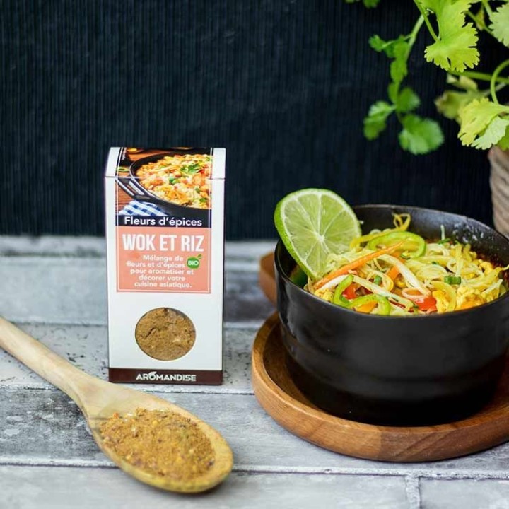 Fiori di spezie biologici, WOK & Rice - 48g - Aromandise