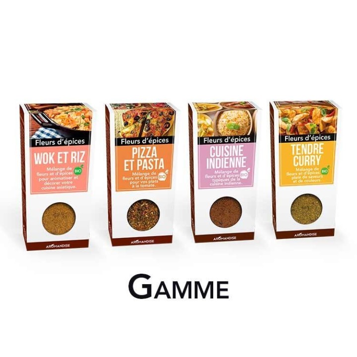Fleurs d'épices BIO, WOK & Riz - 48g - Aromandise