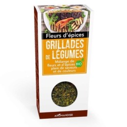 Fleurs d'épices BIO, Grillades de légumes - 20g - Aromandise