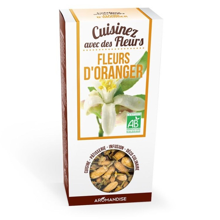 Fleurs à croquer BIO, Fleurs d'oranger - 30g - Aromandise