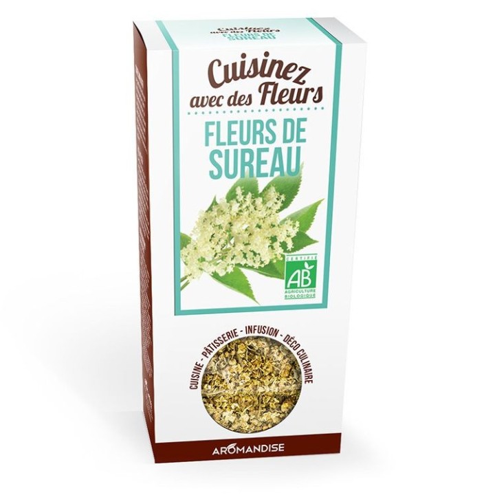 Fleurs à croquer BIO, Fleurs de sureau - 30g - Aromandise