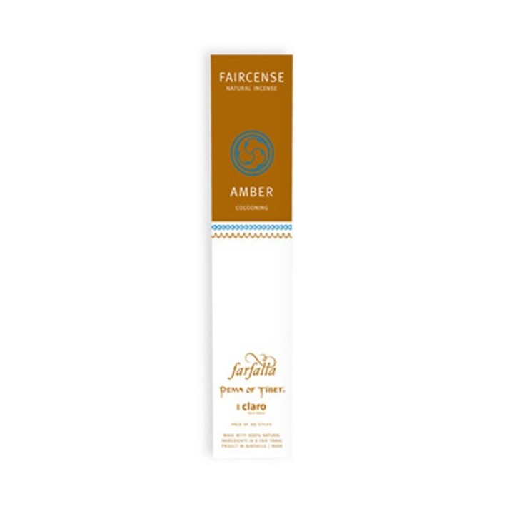 Faircense Räucherstäbchen - Amber / Cocooing - 10 Stk - Farfalla / Claro