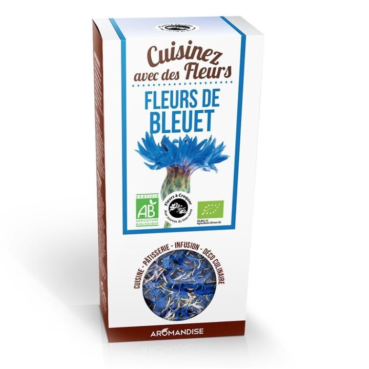 Fleurs à croquer BIO, Fleurs de Bleuet - 30g - Aromandise