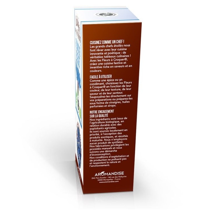 Fleurs à croquer BIO, Fleurs de Bleuet - 30g - Aromandise