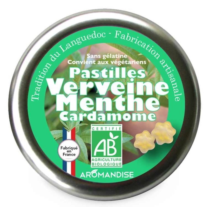 Traditionelle Pastillen aus dem Languedoc, mit Eisenkraut und Minze - 45g - Aromandise