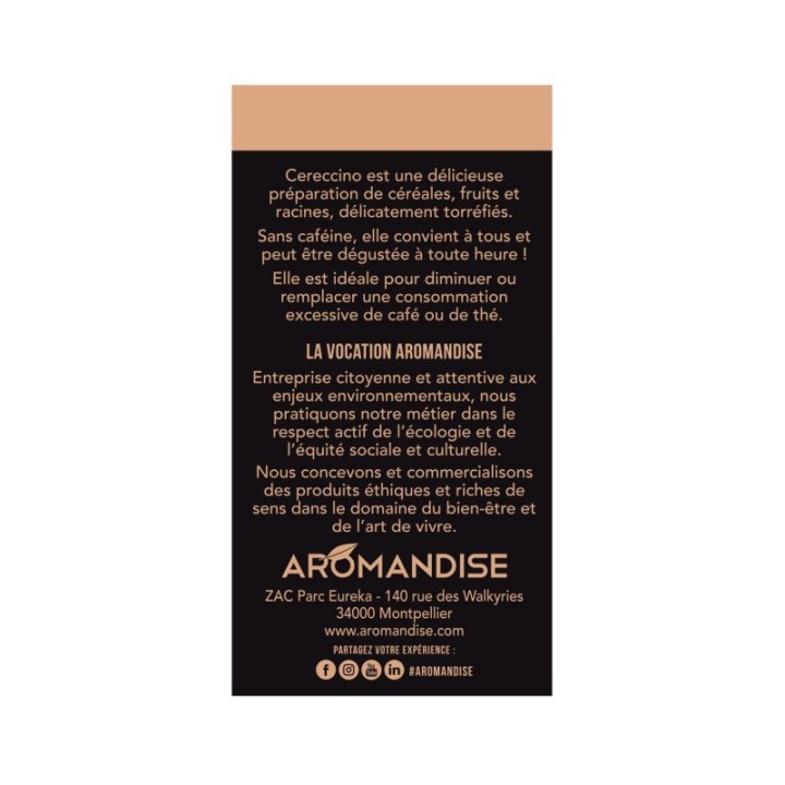 Substitut de café BIO, Cereccino Classique - 100g - Aromandise
