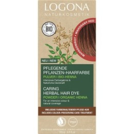 Colorante vegetale organico in polvere BIO 050 - Marrone mogano - 2x50g - Logona