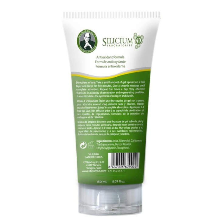 Silicio G5, Gel per il corpo per articolazioni e muscoli - 150ml - Laboratori di Silicio (Loïc Le Ribault)