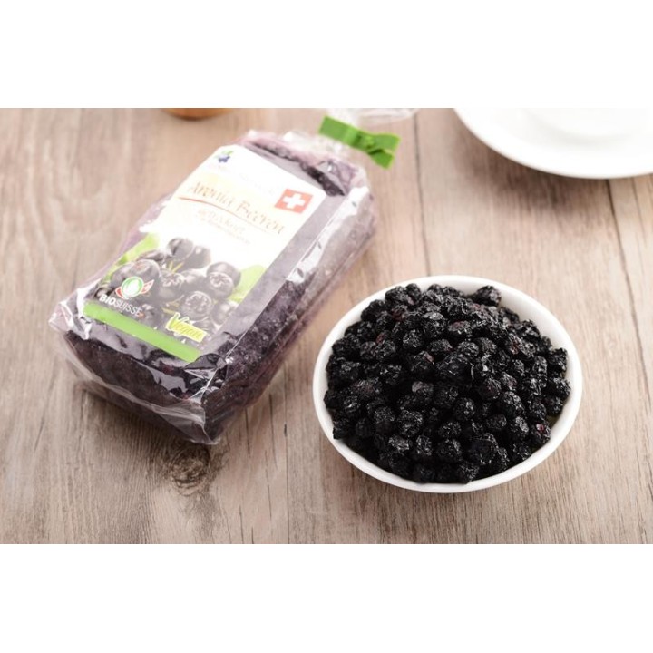 Getrocknete Aronia-Beeren aus der Schweiz, BIO-zertifiziert - 200g - Aronia Swiss