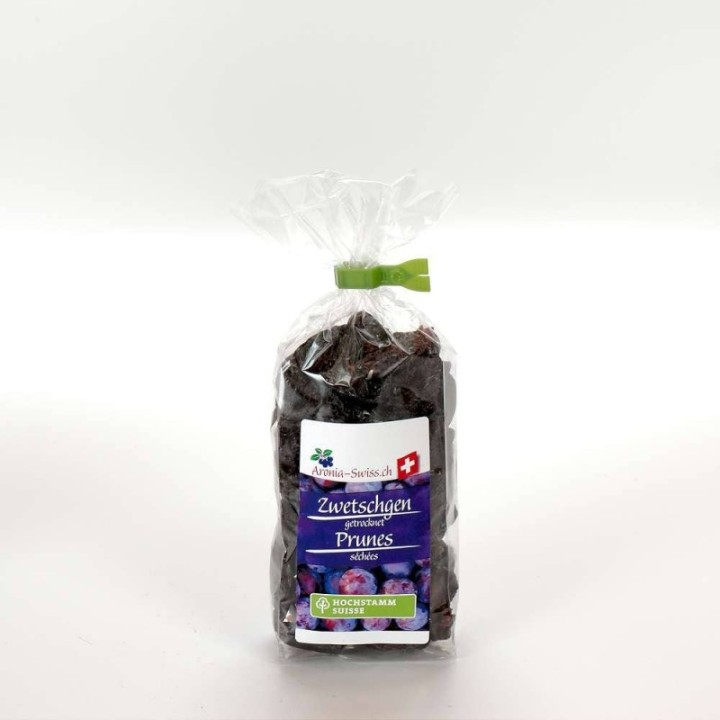 Schweizer Zwetschgen getrocknet, entsteint, BIO-zertifiziert - 200g - Aronia Swiss