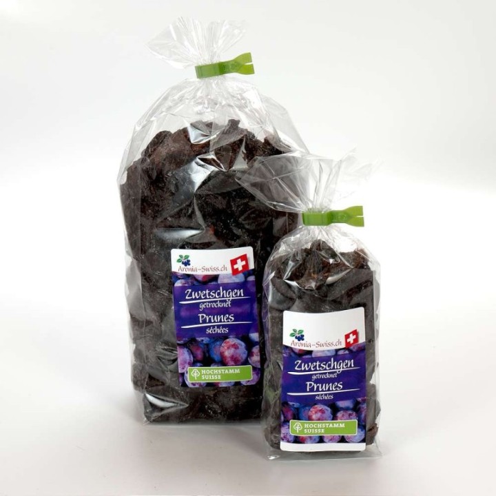 Schweizer Zwetschgen getrocknet, entsteint, BIO-zertifiziert - 200g - Aronia Swiss