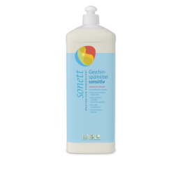 Liquide vaisselle main SENSITIV sans parfum, 100% biodégradable - Recharge 1 litre - Sonett