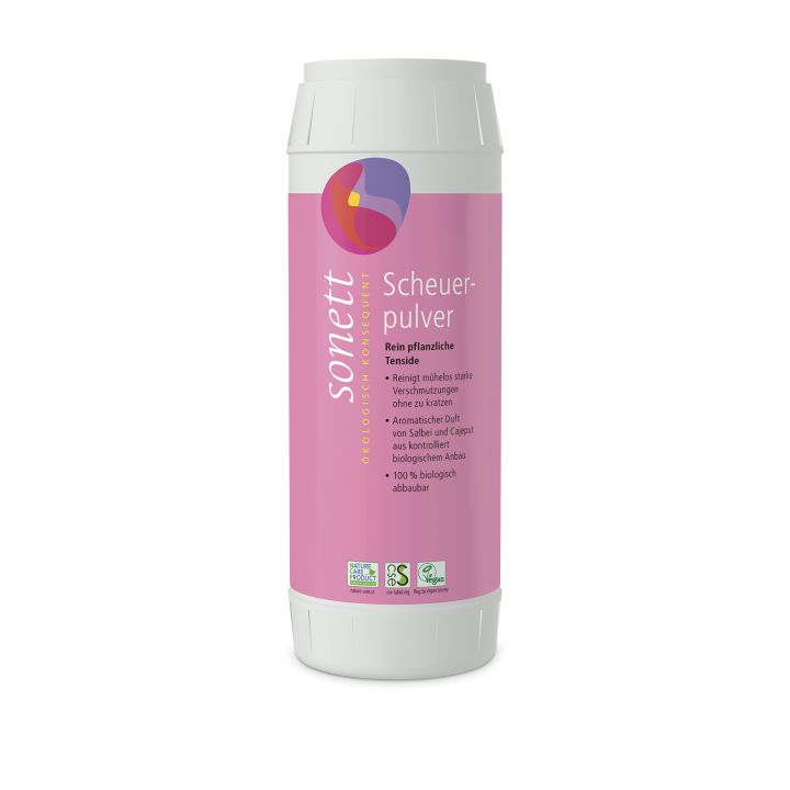 Poudre à récurer au tensioactifs végétaux & 100% biodégradable - 450g - Sonett