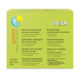 Poudre lave-vaisselle - Sans Parfun & 100% biodégradable - 1,5kg - Sonett