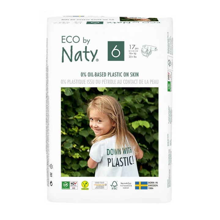 Eco Windeln – Größe 5 Junior,  11-25 kg - 40 St. - Naty