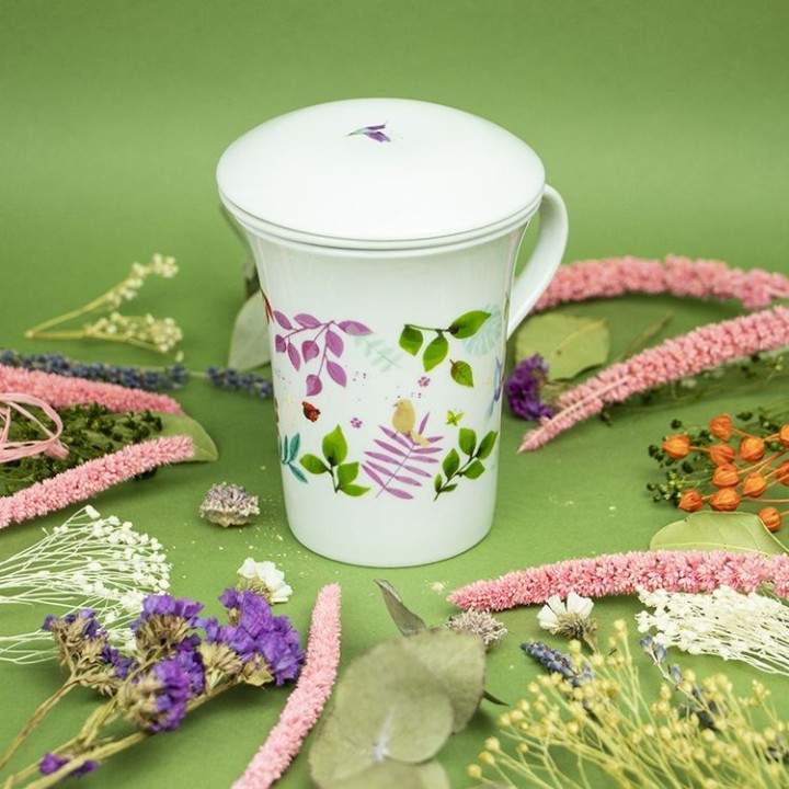 Tisanière en porcelaine avec filtre intégré "Eden" - 0,25dl - Aromandise