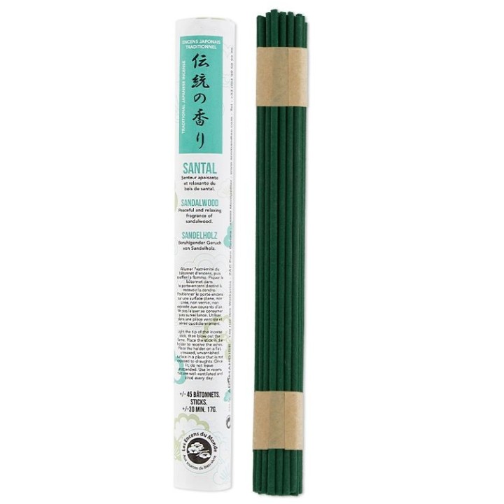 Kurze japanische Räucherstäbchenrollen, Sandelholz - 35x 30 min. - Les encens du monde