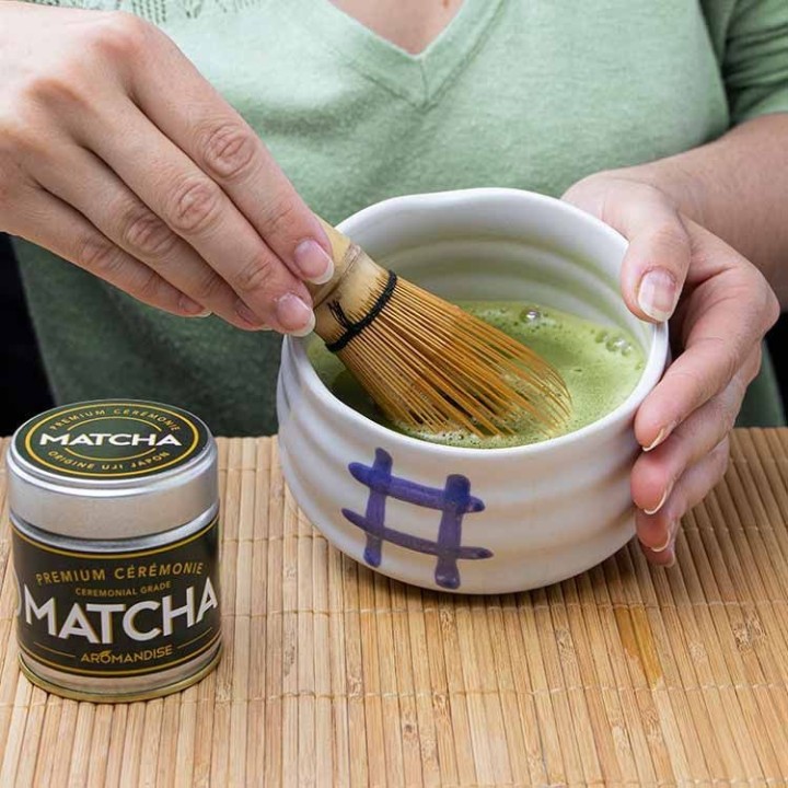 Coffret de dégustation "Matcha Cérémonie" - Matcha, cuillère, bol & fouet - Aromandise