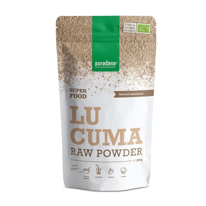Lucuma biologica dal Perù in polvere - 200 gr - Purasana