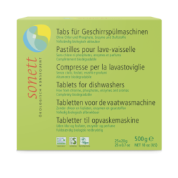 Tabs für Geschirrspülmaschinen - Duftneutral & 100% biologisch abbaubar - 1,5kg - Sonett