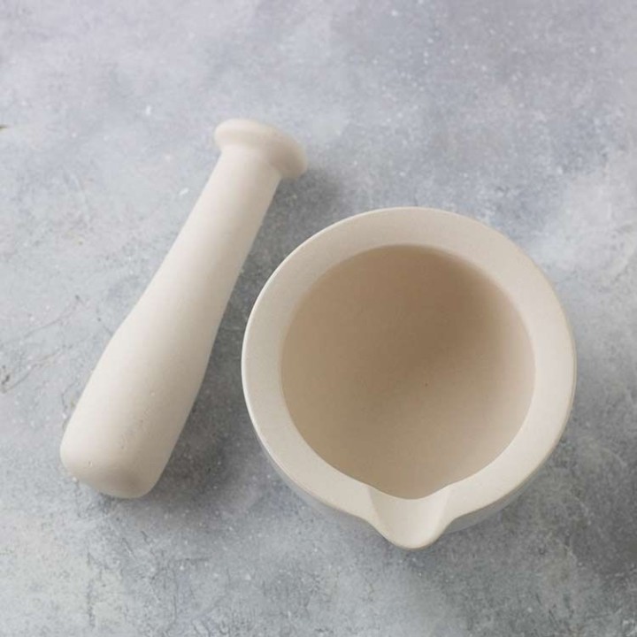 Mörser mit Stößel aus Steingut, Ø 10cm - 1 St. - Aromandise