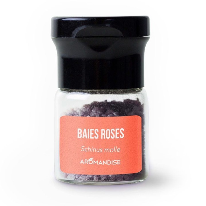 Cristalli di olio essenziale biologico per cucinare, Bacche rosa - 10g - Aromandise