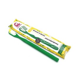 Spazzolino da denti ricaricabile in bioplastica, made in France - Verde - Lamazuna