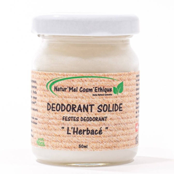 Crema deodorante svizzera e biologica, L'Erbaceo - 50ml - Natur'Mel Cosm'Ethique