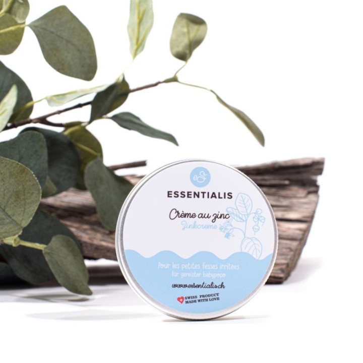 Crème au Zinc (Suisse) pour les petites fesses irritées - 60gr - Essentialis