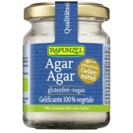 Agar Agar biologico in polvere, gelificante vegetale - 60 g - Rapunzel
