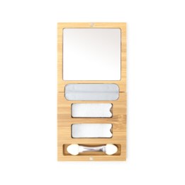 Bamboo box duo (vide) pour fard à paupières (nacrée, mate, Ultra Shiny) - ZAO