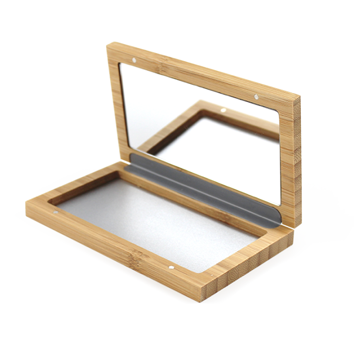 Bamboo box duo (vide) pour fard à paupières (nacré, mat, Shiny) - ZAO