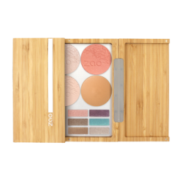 Bamboo box duo (vide) pour fard à paupières (nacré, mat, Shiny) - ZAO