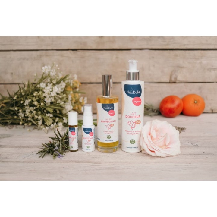 Sanfte Milch für Dehnungsstreifen BIO & 100% natürlich - Vorbeugung und Hydratation - 200ml - Néobulle