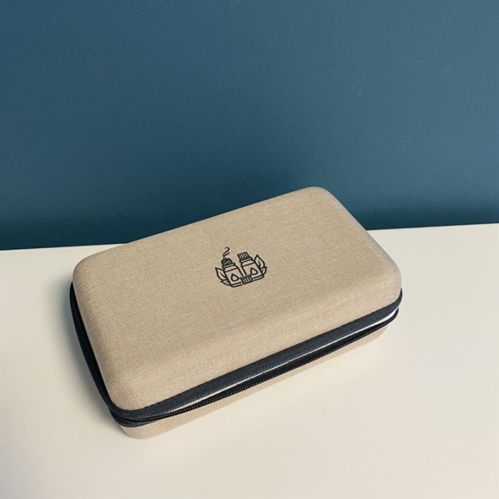 Aufbewahrungstasche für ätherische Öle - SYNELIA - Für 18 Öle, Beige - Innobiz