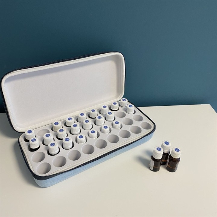 Astuccio per oli essenziali - SYNELIA - Per 36 oli, blu - Innobiz