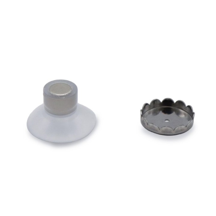 Porte-savon magnétique en inox, avec ventouse - 1 pce - Lamazuna