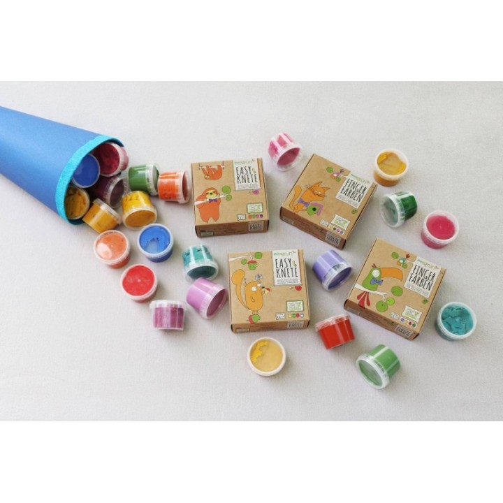 Colori a dita per bambini, ecologici e sicuri - MOD, 120g - neogrün