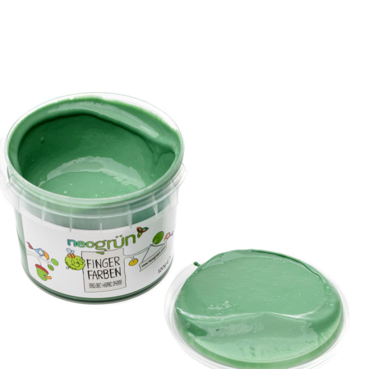 Colori a dita per bambini, ecologici e sicuri - MOD, 120g - neogrün