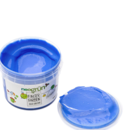 Peinture à doigt pour enfants, écologique et sûre - BLEU, 120g - neogrün