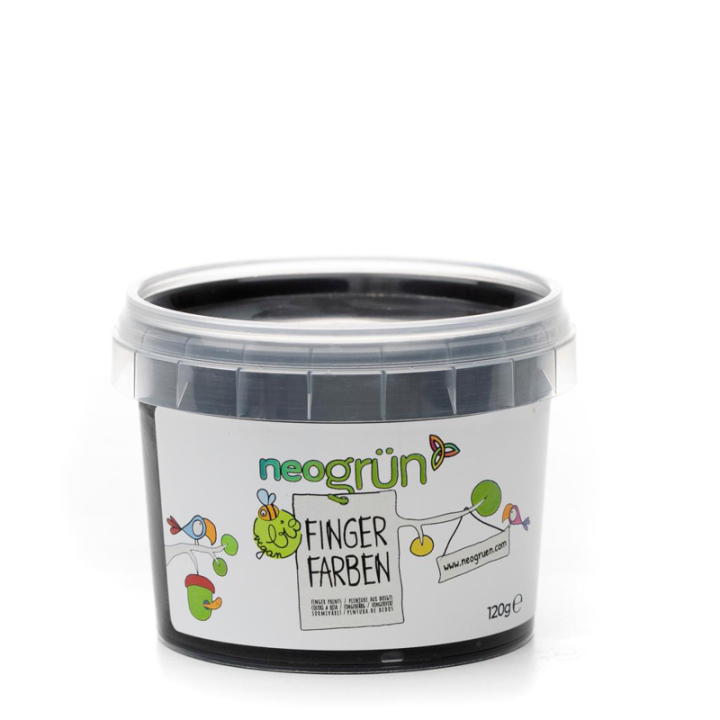 Colori a dita per bambini, ecologici e sicuri - MOD, 120g - neogrün