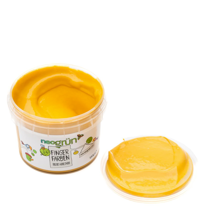 Fingerfarben für Kinder, umweltfreundlich und sicher - MOD, 120g - neogrün
