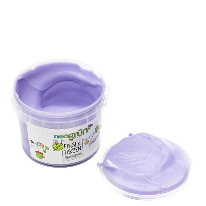 Peinture à doigt pour enfants, écologique et sûre - Pack "LUKA", 4x120g - neogrün