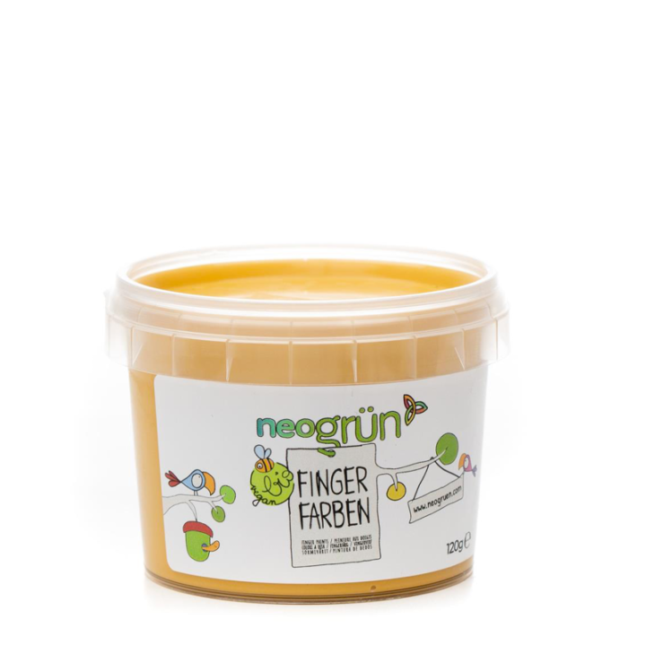 Fingerfarben für Kinder, umweltfreundlich und sicher - MOD, 120g - neogrün