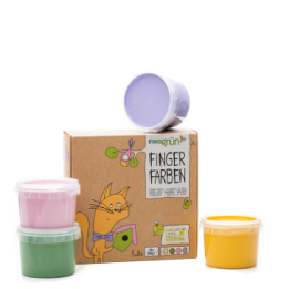 Fingerfarben für Kinder, umweltfreundlich und sicher - MOD, 120g - neogrün