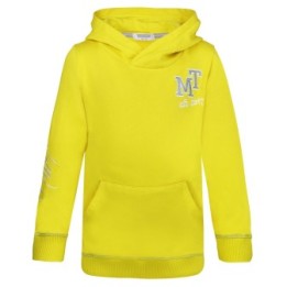 Felpa con cappuccio "Cool Sleeve" Giallo , sostenibile per bambini (made in Portugal) - 4 taglie, da 2 a 9 anni - MilliTomm