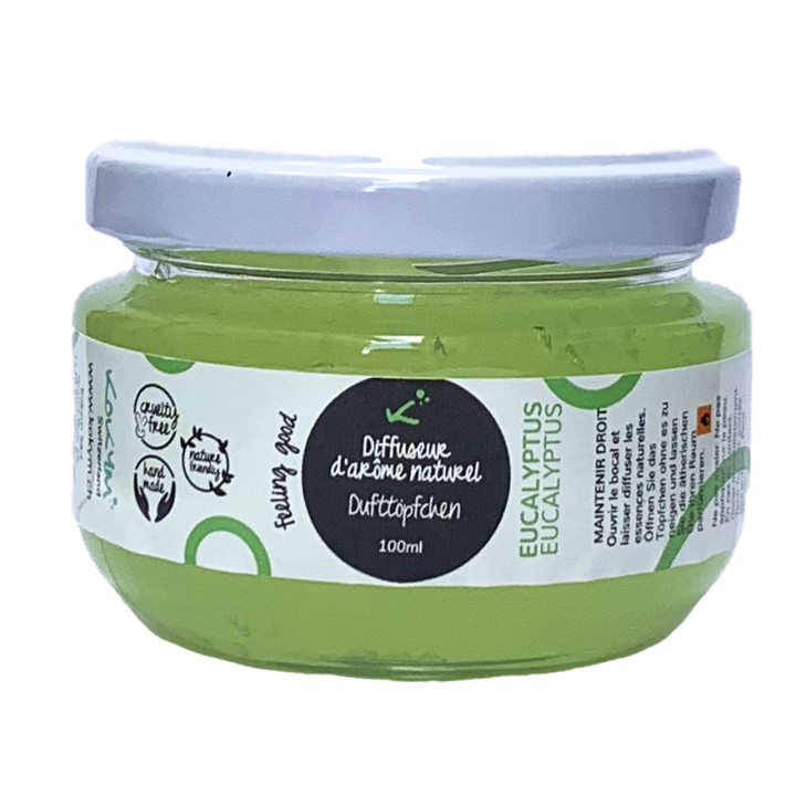 Natürliches Eisenkraut Dufttöpfchen, Eukalyptus, Atmung - 100ml - Kokym Switzerland