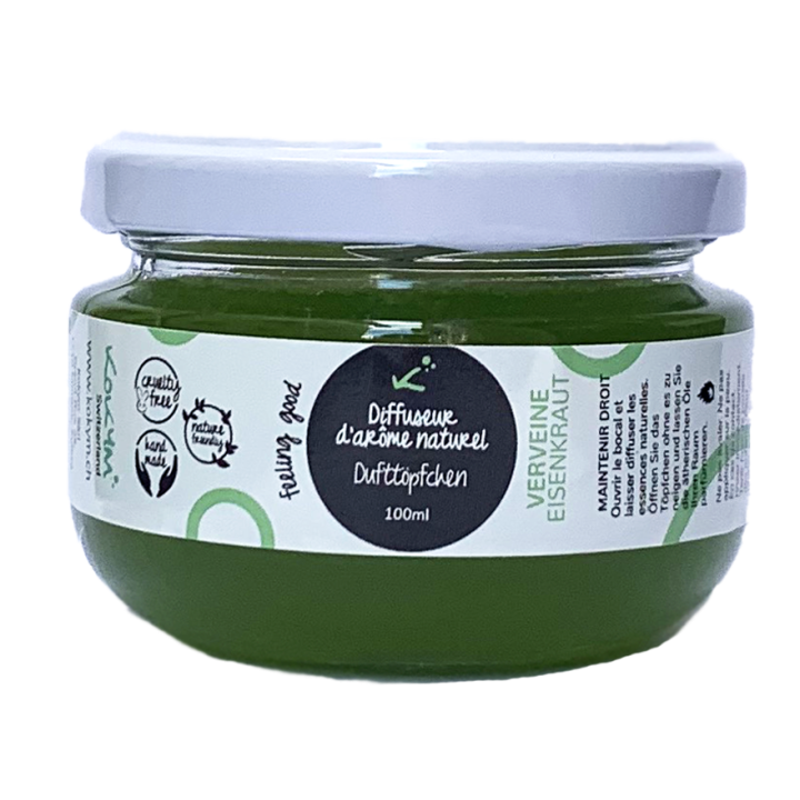 Natürliches Eisenkraut Dufttöpfchen, Anti-Geruch - 100ml - Kokym Switzerland