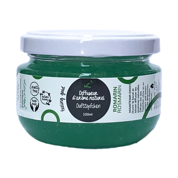 Natürliches Rosmarin Dufttöpfchen, Gegen Migräne - 100ml - Kokym Switzerland
