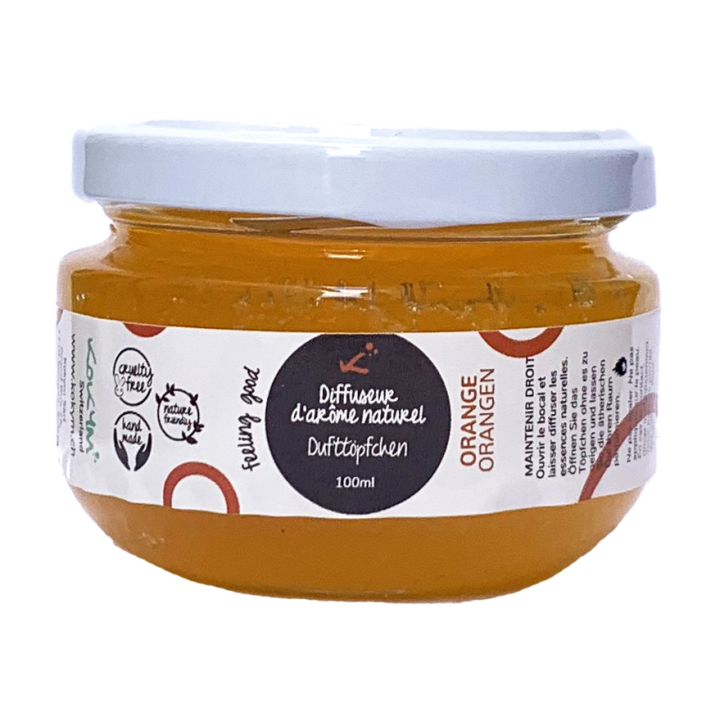 Natürliches Orangen Dufttöpfchen, Konzentration - 100ml - Kokym Switzerland
